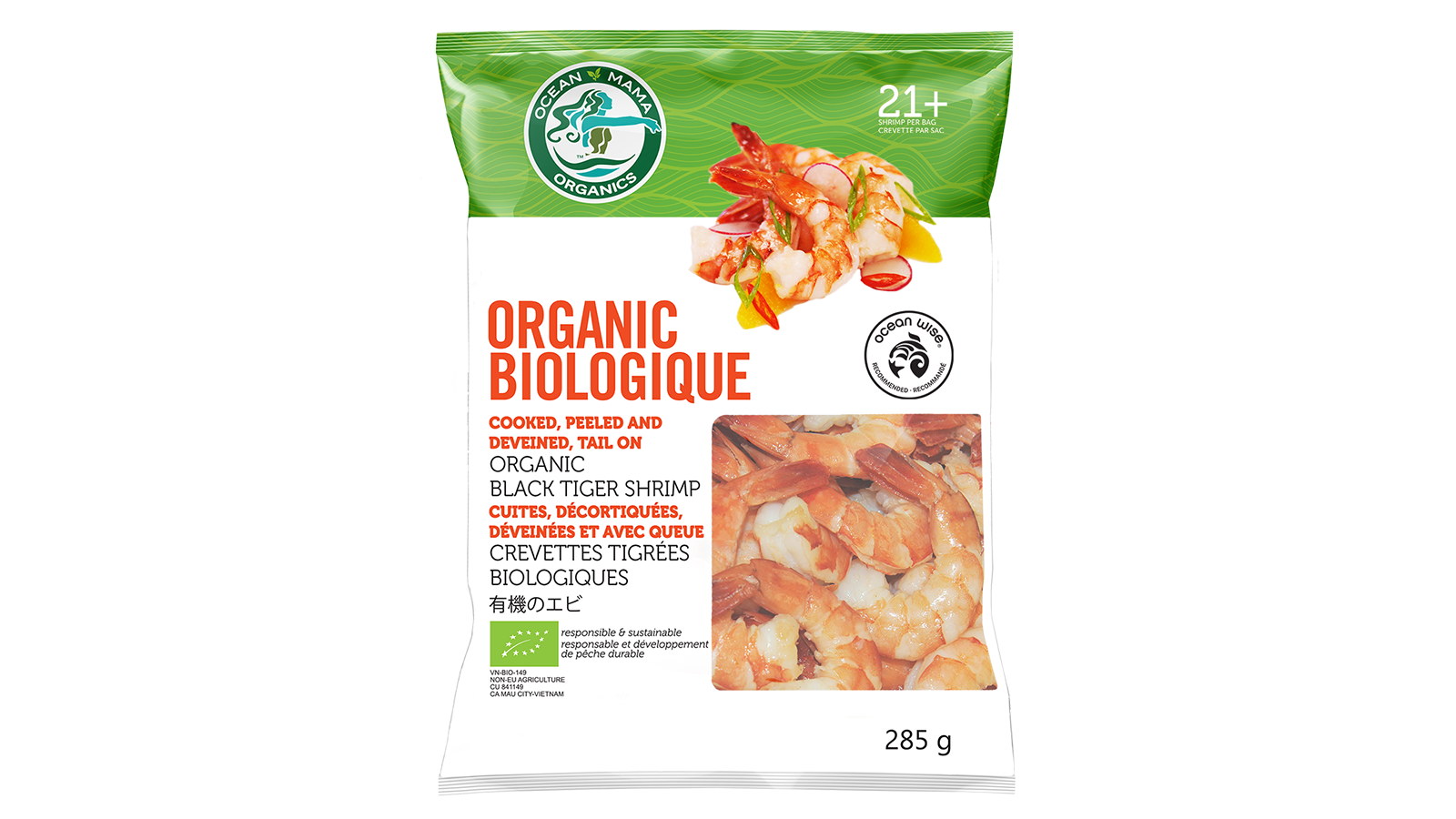Organic Shrimp - Food Photography - Package Design
